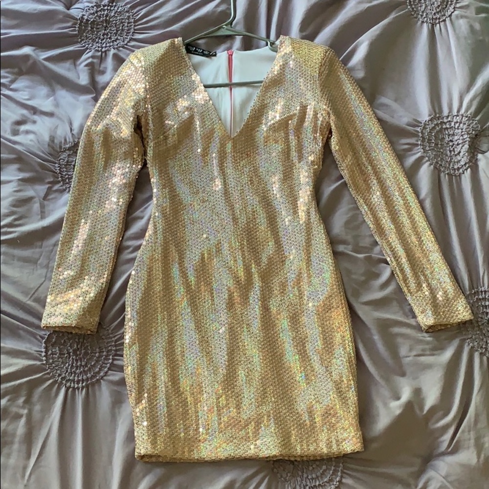 Cute pink sequin dress
